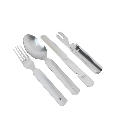 Set de Cocina Doite Cloe Steel 09594 de 4 piezas desplegadas en acero inoxidable