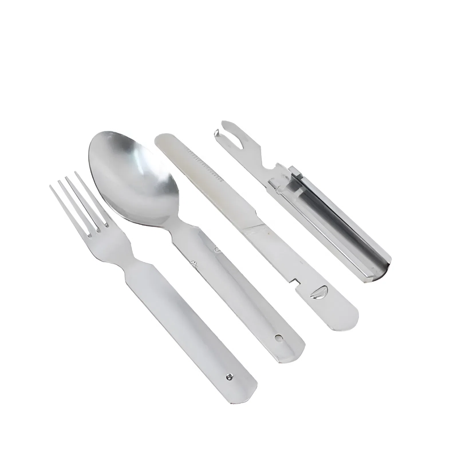 Set de Cocina Doite Cloe Steel 09594 de 4 piezas desplegadas en acero inoxidable