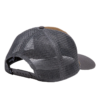 La gorra Jockey 70 West Kano, principalmente de color gris oscuro, presenta una malla para ventilación, un cierre a presión ajustable y un panel frontal probablemente sólido que no es visible desde la vista posterior, ideal para aventuras.
