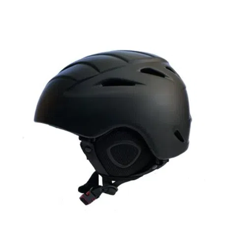 Presentamos el Casco Para Nieve HK1 Kano Negro, un elegante casco en color negro con ranuras de ventilación y una correa ajustable para la barbilla, diseñado para brindar seguridad en actividades como el ciclismo o el skate. Este casco ofrece una forma aerodinámica y acolchado lateral para una máxima comodidad.
