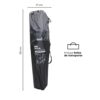 La Silla Plegable para Camping Cujas Kano incluye una práctica bolsa de transporte negra, marcada con "Kano Silla Camping". Con unas medidas de 89 cm de alto y 17 cm de ancho, la bolsa de transporte de diseño sencillo garantiza un transporte sin esfuerzo para sus excursiones al aire libre.
