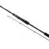 La caña de pescar Caña Shimano Nasci FC cuenta con un elegante acabado negro, un agarre ergonómico y varias guías de línea a lo largo de su longitud para un rendimiento óptimo.
