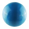 Un Balón Gimnasia Rítmica de 7" cubierto de purpurina de Uk Time Sport, en forma esférica azul brillante, brilla con una sutil textura moteada sobre un fondo blanco liso.
