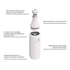 Botella Térmica Stanley All Day Slim 355 ml en color rosa palo, vista con detalles de sus características