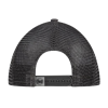 Vista trasera del Jockey Buff Trucker Ikshi con cierre ajustable y malla negra