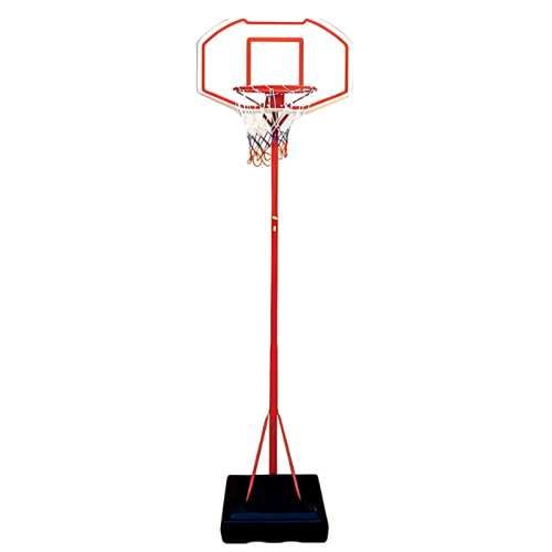 El aro de baloncesto Uk Time Sport con pedestal Zy-003 es un aro de baloncesto independiente que cuenta con un poste rojo, un aro naranja, una red blanca y una base negra. Perfecto para uso en exteriores, este aro se encuentra a la altura reglamentaria e incluye soportes adicionales unidos a la base para una mayor estabilidad.
