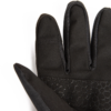 Primer plano del Guante de Nieve para Ski Kano en color negro, que muestra sus patrones hexagonales texturizados en la palma. La tela suave y flexible realza su diseño y las puntas de los dedos visibles resaltan su intrincada construcción, ideal para recorrer senderos nevados con facilidad.