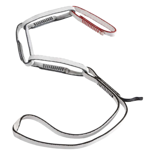 Presentamos el anclaje personal Black Diamond Link de Anillo Cosido, elaborado por expertos con correas duraderas. Con secciones diferenciadas en negro, blanco y rojo, es perfecto para escalada artificial y ayuda en rutas ascendentes. Combínalo con tu sistema de anclaje personal para lograr una seguridad y eficiencia óptimas.