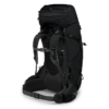 La mochila de senderismo Osprey Aether 65L en color negro cuenta con múltiples compartimentos, correas de hombro ajustables y un panel trasero acolchado. Con una capacidad de 65L, cuenta con hebillas y presillas para asegurar tu equipo y una sección superior espaciosa que es perfecta para todas tus aventuras.