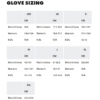 Una tabla de tallas de guantes que ofrece tallas desde XXS hasta XXL, con medidas detalladas en centímetros para las categorías de hombre/unisex, mujer y niños. Perfecta para encontrar el ajuste correcto, esta tabla es particularmente útil al seleccionar guantes Black Diamond Crag.