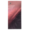 La Bandana Buff ThermoNet Shallyu Multi es una toalla de yoga con un diseño degradado en rosa pálido, morado y negro, con forma de pañuelo rectangular con un pequeño logotipo en la esquina superior izquierda.