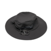 El Sombrero Atakama Outdoor Lircay es un sombrero negro de ala ancha con copa redonda y malla de ventilación lateral para mayor comodidad. Es ideal para aventuras al aire libre y cuenta con una correa y un práctico clip lateral.