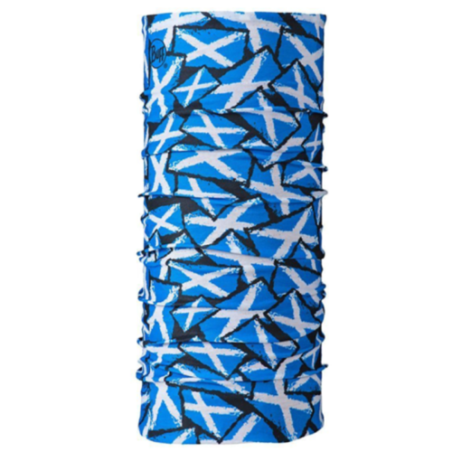 La polaina para el cuello Bandana Buff Original EcoStretch Saltire presenta un patrón abstracto de formas superpuestas similares a estrellas, confeccionada con material EcoStretch. Su efecto visual llamativo la convierte en un accesorio versátil que combina el estilo icónico de la bandana con el estilo de diseño original de Buff.