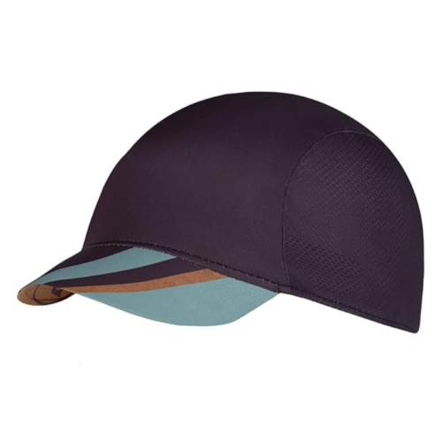 La Jockey Buff Pack Cycle Xcross Multi (copia) es una elegante gorra de ciclismo con una cúpula oscura y suave, una visera corta y rayas en verde azulado, marrón y azul. Su diseño minimalista cuenta con un tejido transpirable en los laterales para mayor comodidad durante los recorridos intensos.