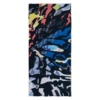 Bandana Buff ThermoNet Multi es una bandana rectangular vibrante con un patrón de camuflaje abstracto en tonos negro, azul, amarillo y rosa.