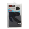 El empaque del gorro de natación para adultos UK Time Sport Lycra, con la etiqueta "Gorro de Natación Uk Time Sport Lycra", presenta una cubierta transparente con una pequeña imagen del gorro negro, sobre un fondo de diseño de agua azul que enfatiza la durabilidad y la comodidad como los gorros de silicona.
