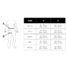 Diagrama que muestra a una persona que lleva un Himani de Arnés Grivel, con líneas que miden las secciones A y B de la cintura y las caderas. Las tallas XS a XL se indican tanto en centímetros como en pulgadas: XS (63-70 cm), S (67-76 cm), M (76-84 cm), L (84-93 cm), XL (93-104 cm).