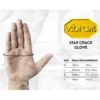 Se muestra una mano con una flecha negra que indica la circunferencia de la palma. El icono de Guantes Grivel Rock Gloves aparece a la derecha, junto a una tabla de tallas para la circunferencia de la palma: XL >23 cm, L 21/23 cm, M 19/21 cm, S