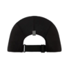 Vista posterior de la gorra Jockey Buff Pack Speed HTR (copia), que presenta un diseño de malla negra y una correa ajustable con hebilla para personalizar el tamaño.