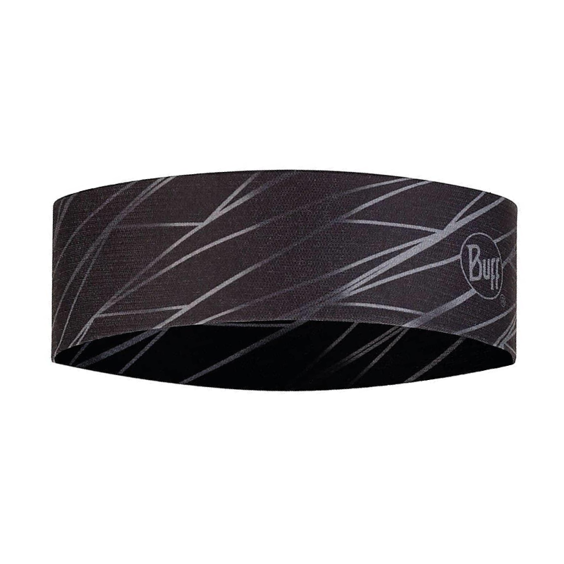 La Cinta Buff CoolNet UV Slim Keffy Nectarine (copia) es una diadema sin costuras de color gris oscuro que presenta patrones de líneas diagonales de color gris claro y un acabado CoolNet UV, con el logotipo de la marca a la derecha. Es perfecta para actividades al aire libre y combina comodidad con estilo.