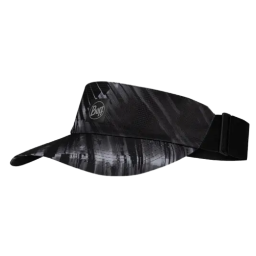 El Jockey Buff Speed Pink Deri presenta un diseño de visera geométrica negra y gris, una banda ajustable para un ajuste perfecto y el logotipo "Buff" en el frente, lo que lo hace ideal para aquellos que aman la elegancia deportiva.