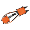 Los crampones de alpinismo Petzl Irvis ofrecen puntas metálicas afiladas y correas ajustables en un diseño elegante. Ideales para superficies heladas, incluyen un mecanismo de cierre central para una fijación segura al calzado de escalada.