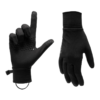 Los guantes Atakama Outdoor Queuco unisex presentan un agarre texturizado en la palma y el pulgar izquierdos, perfectos para aventuras al aire libre, mientras que el guante derecho presenta un dorso liso. Ambos lucen un fondo blanco nítido que les da un aspecto elegante.