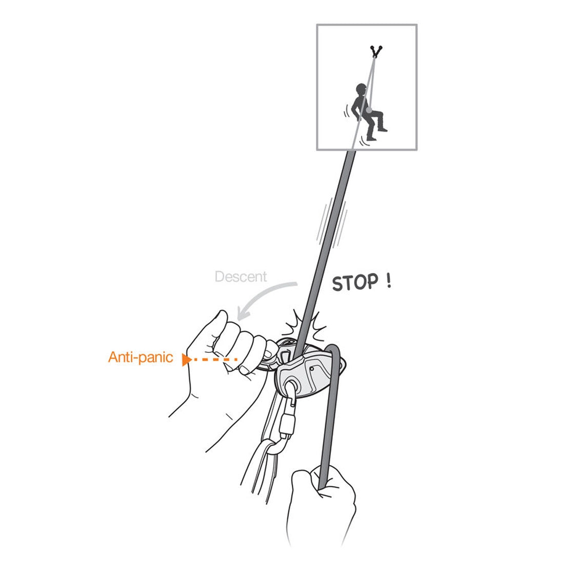 Asegurador Petzl con Frenado Asistido Grigri+ - Imagen 4
