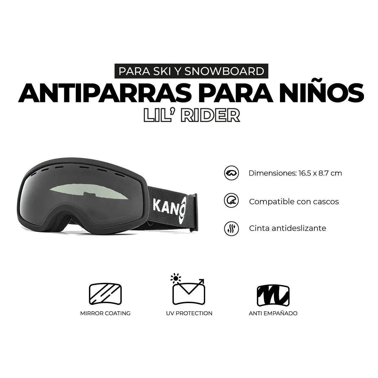 Antiparras de Nieve Lil Rider para Niños Kano - vista 2