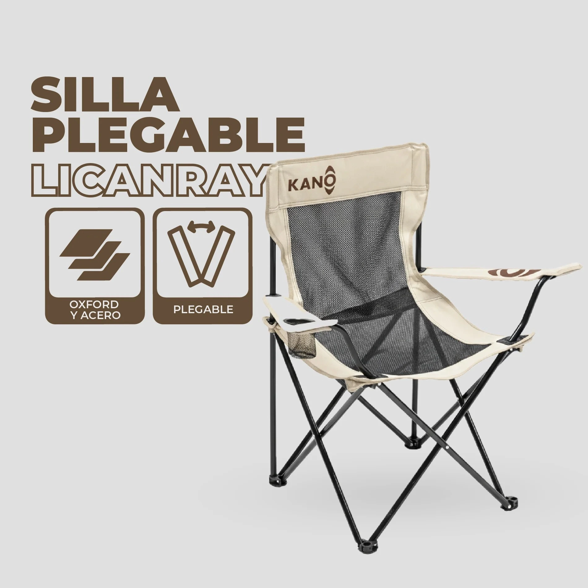 Silla Plegable Kano para Camping Licanray - vista 3