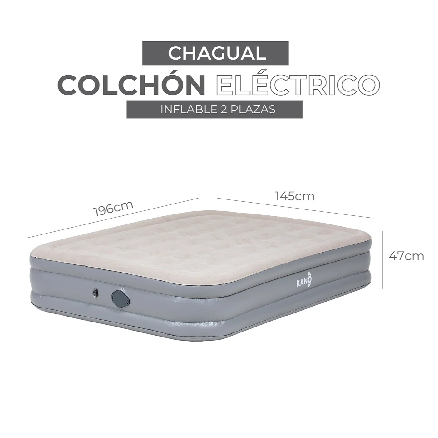 Colchón Eléctrico Inflable Chagual Kano (2 plazas) - vista 5