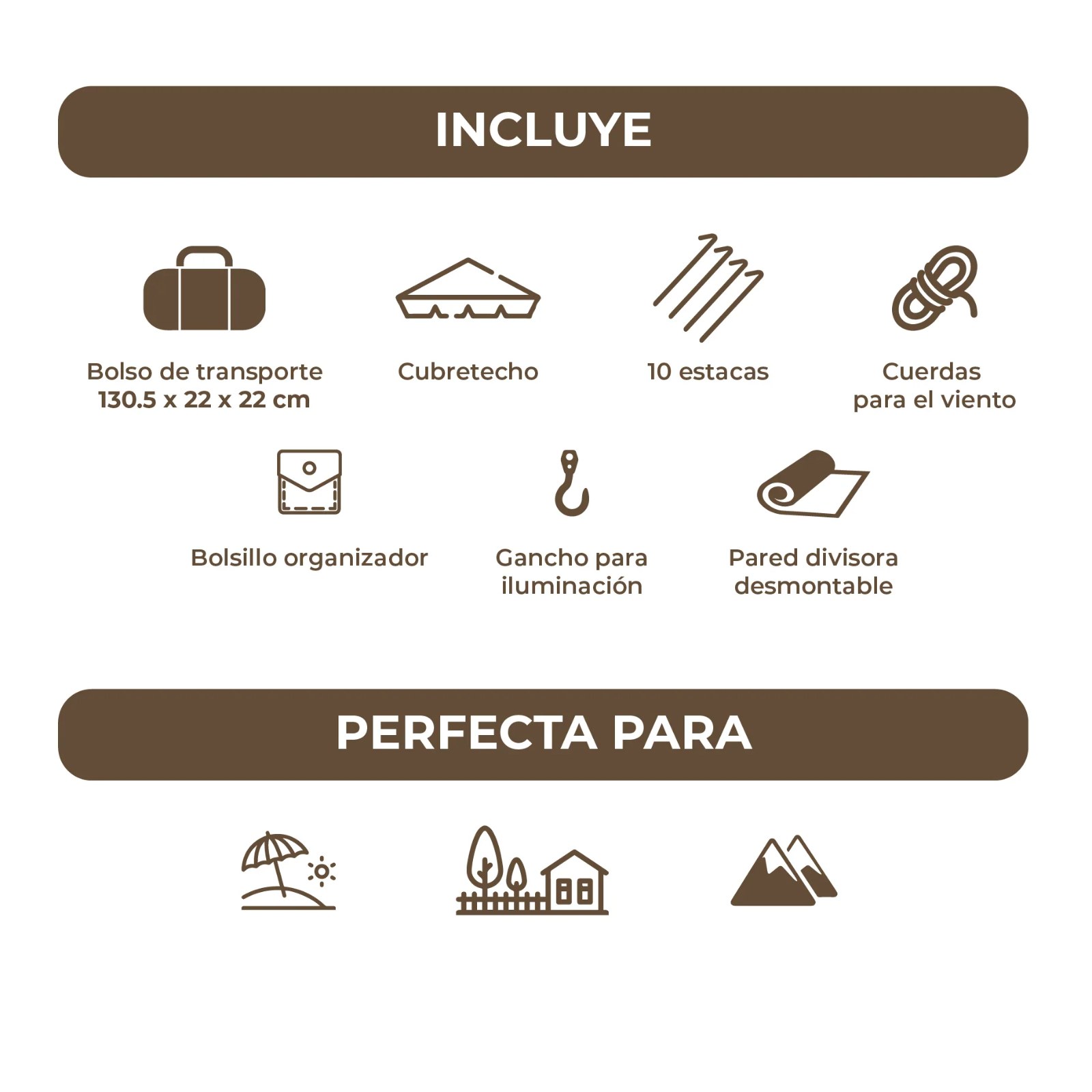 Carpa Automática Colbun 8 Personas Kano - vista 10