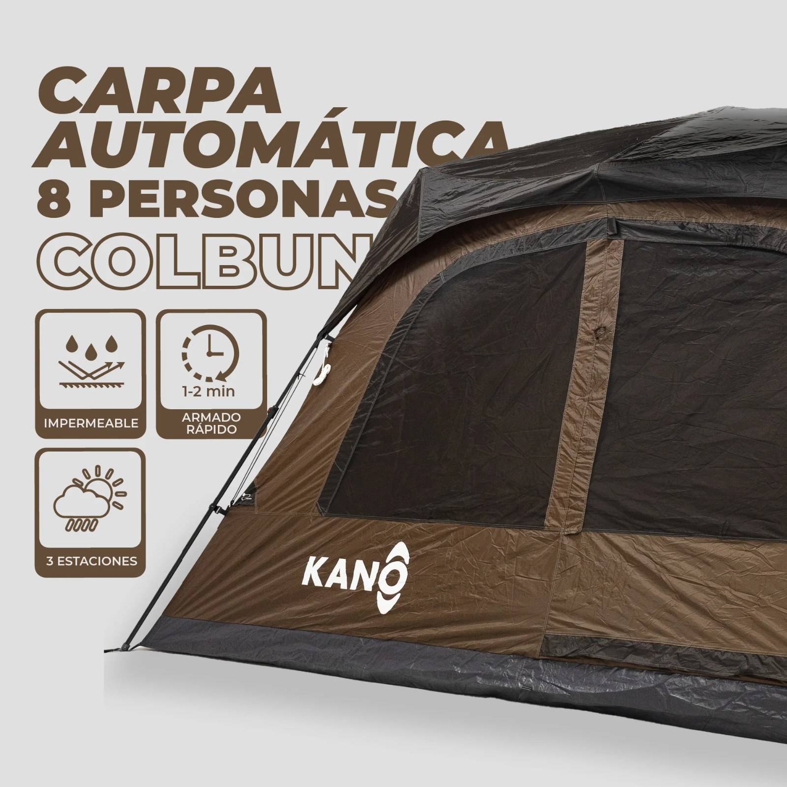 Carpa Automática Colbun 8 Personas Kano - vista 4
