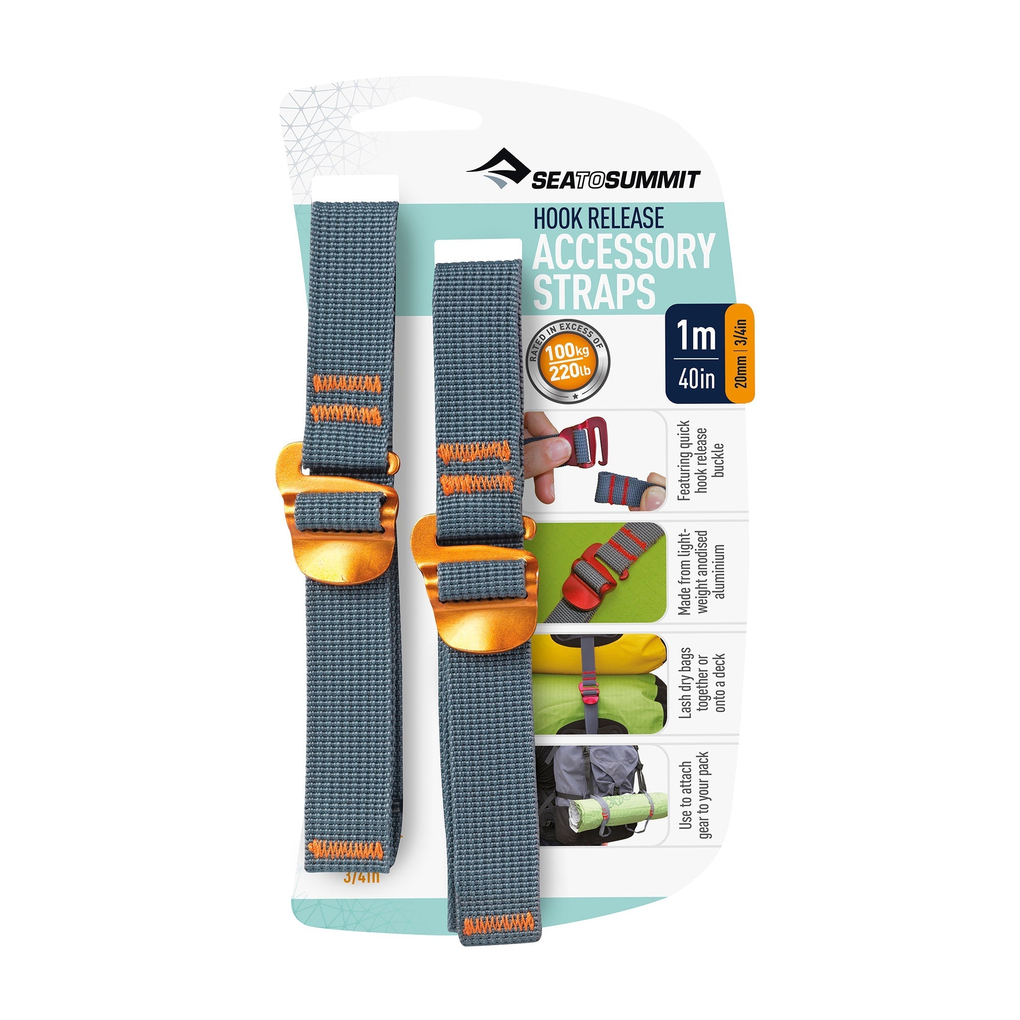 Correas Ligeras Sea To Summit Accessory Strap with Hook Buckle