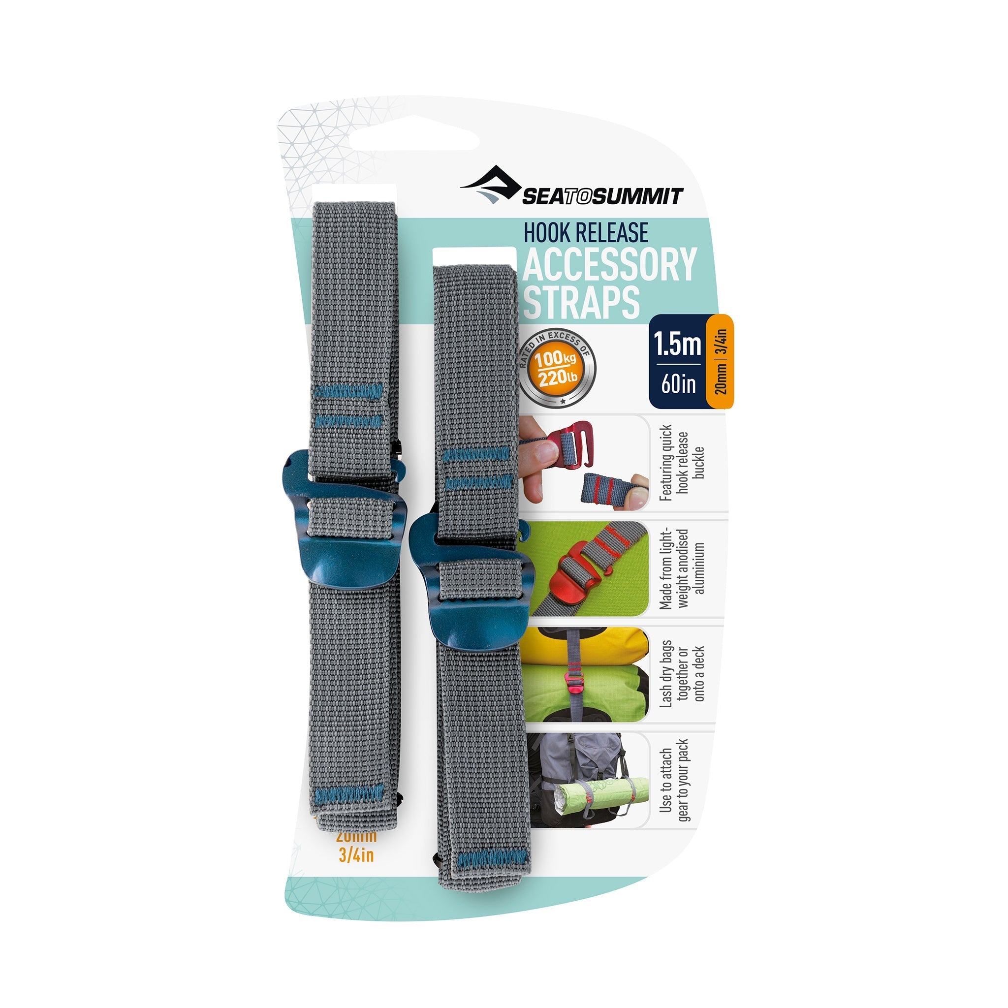 Correas Ligeras Sea To Summit Accessory Strap with Hook Buckle