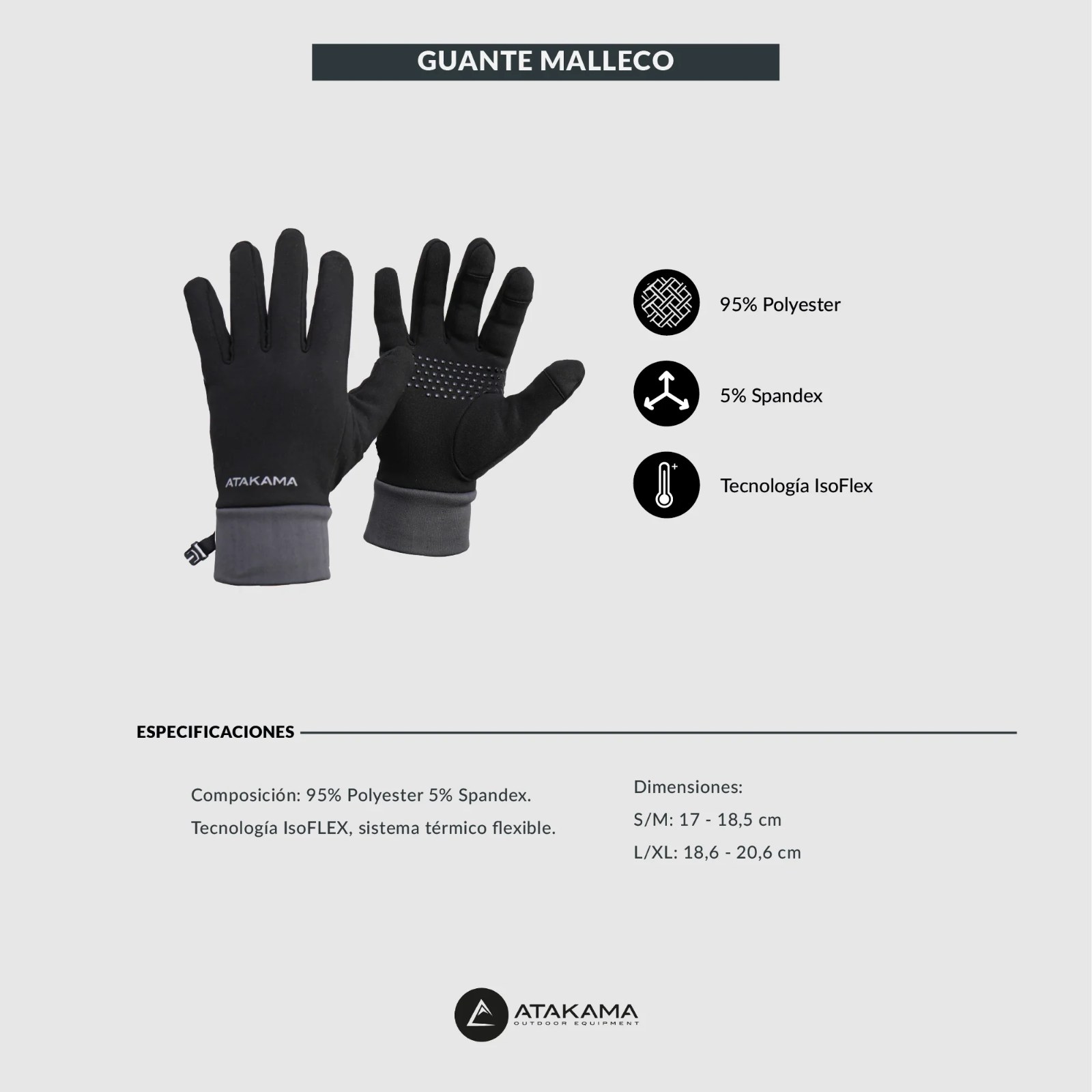 Guantes Térmicos Atakama Outdoor Isoflex Malleco - vista 5