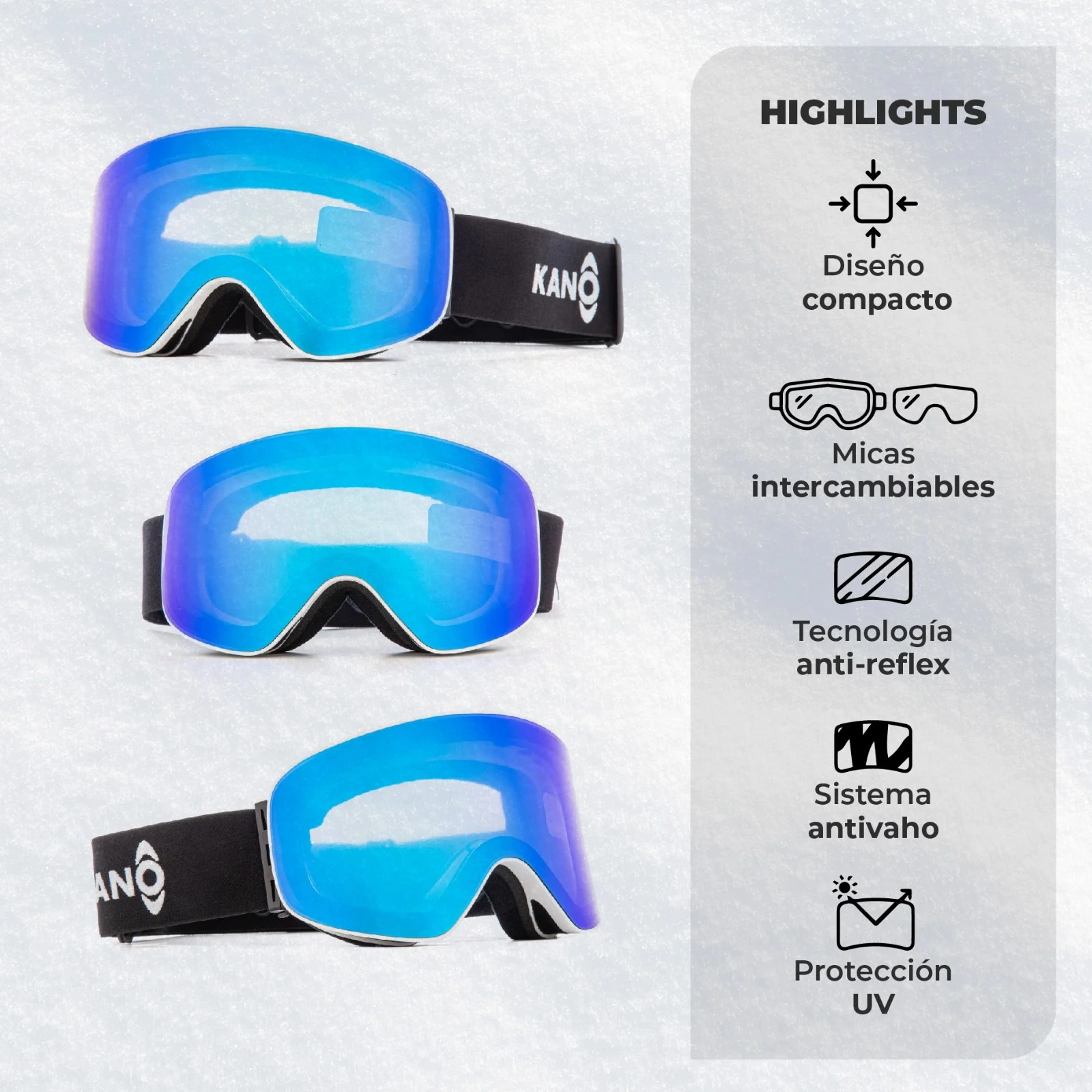 Antiparras de Nieve Ripper Kano - vista 3