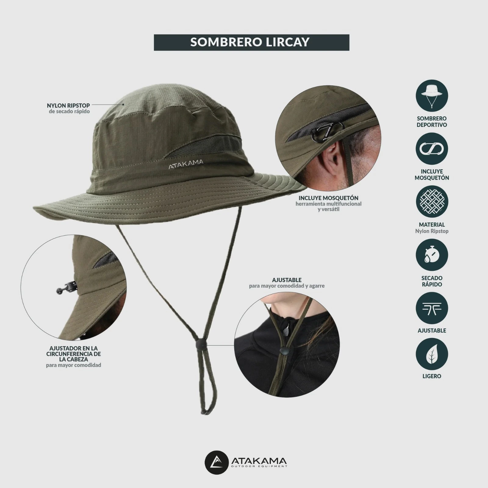 Sombrero Atakama Outdoor Lircay - vista 7