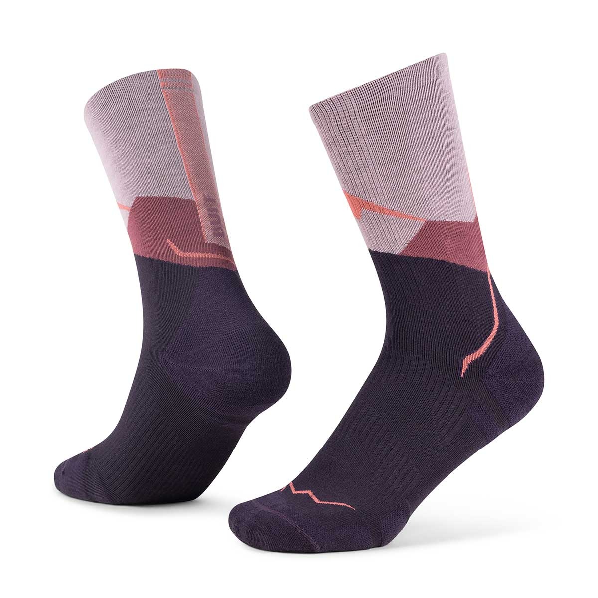 Calcetín Buff Lana Merino Ligera Caña Alta color Pink