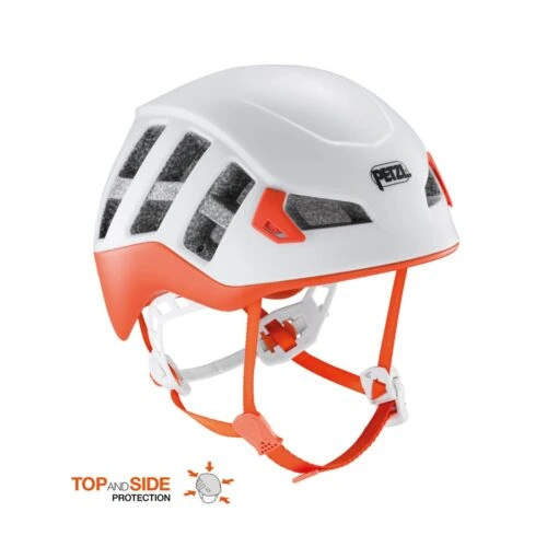 Casco Petzl Meteor Blanco y Anaranjado