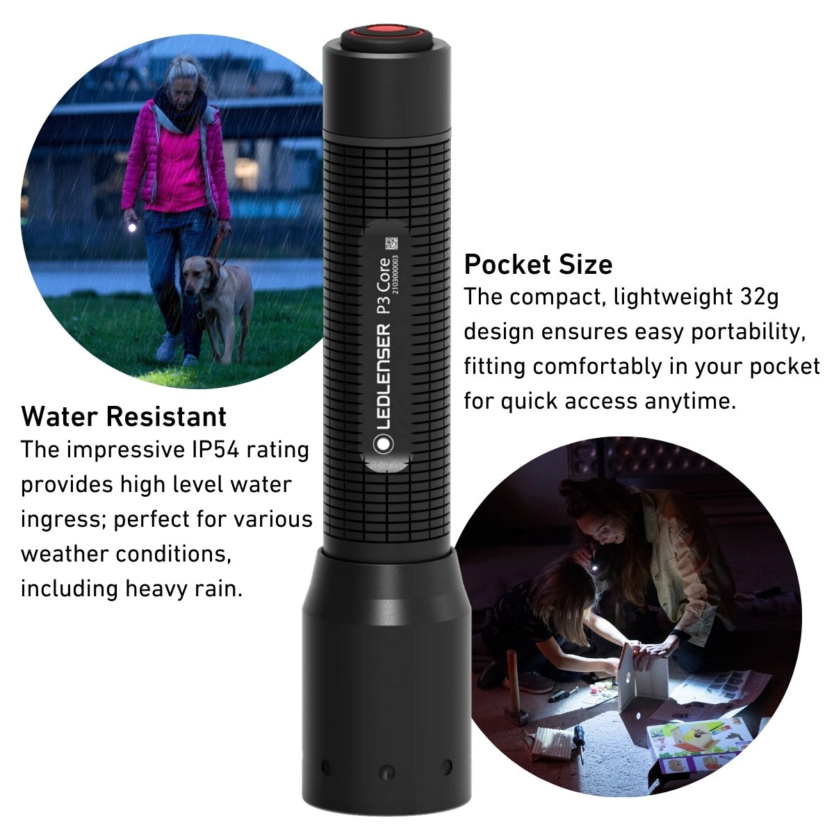 Linterna Led Lenser P3 Core 90Lu bx 1AAA #502597
