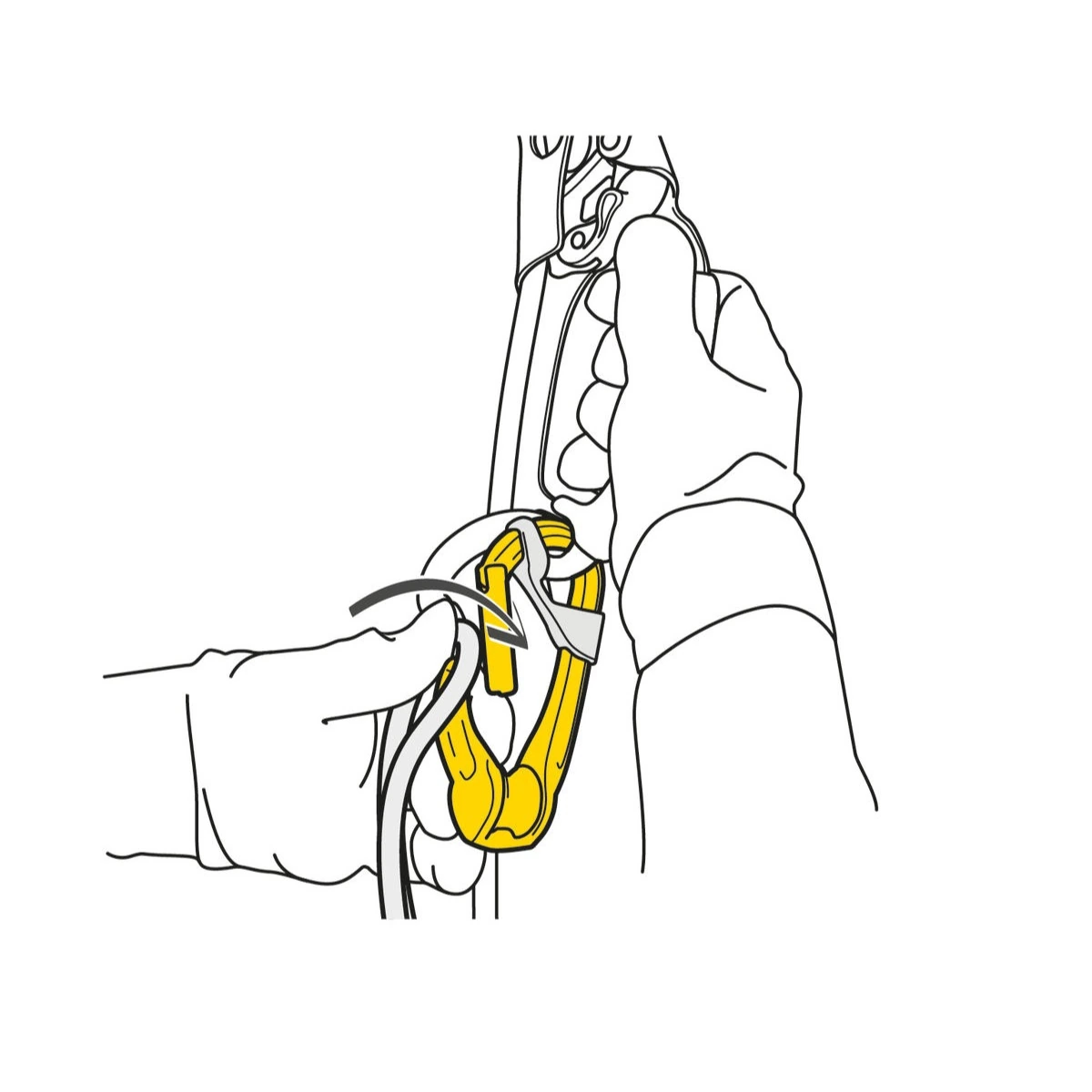 Mosquetón con Polea Petzl RollClip - detalle 2