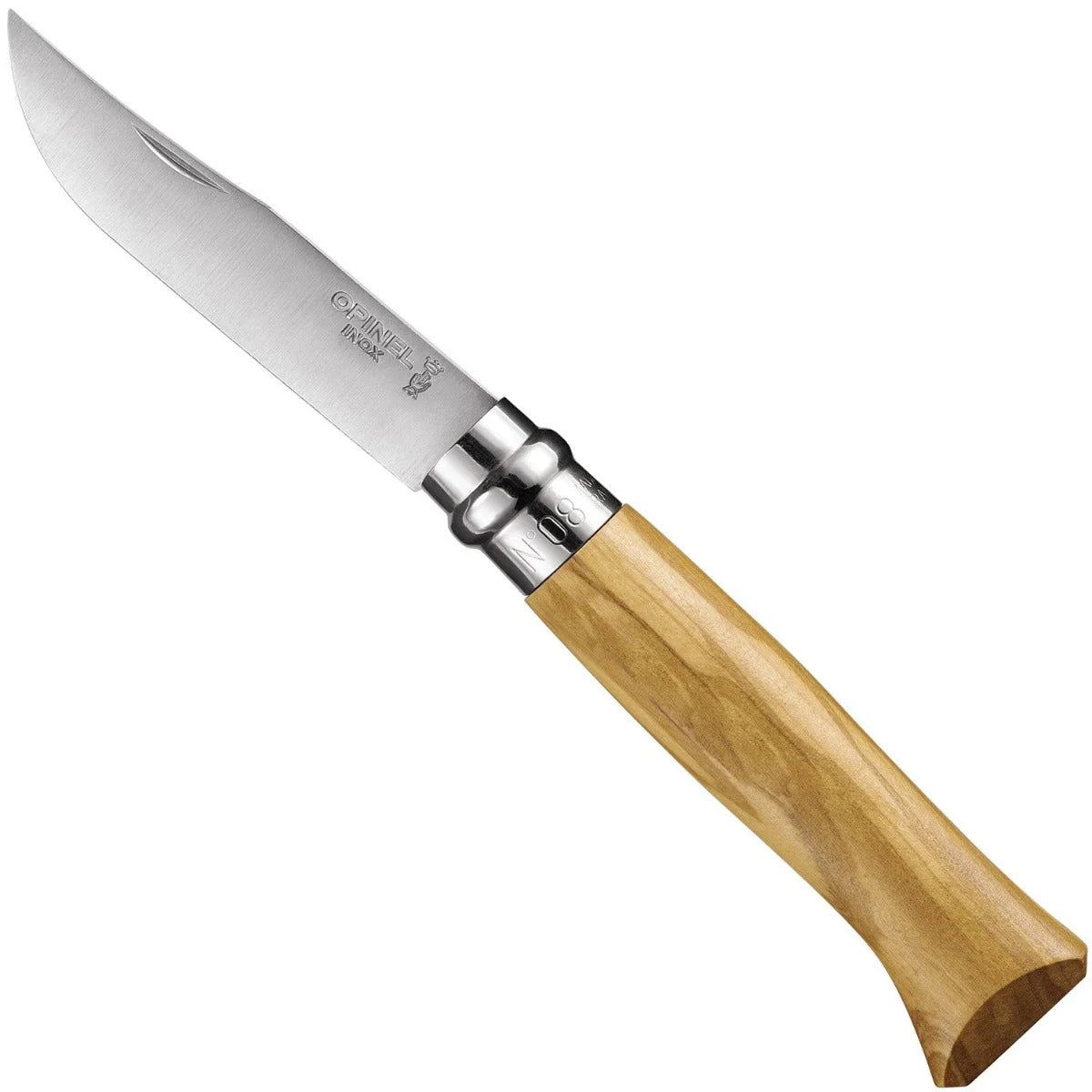 Cuchillo Opinel N°8 Mango de Olivo con Funda