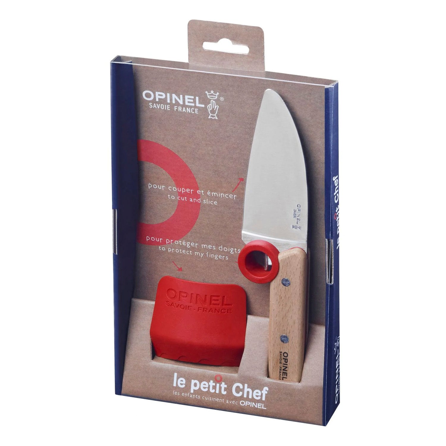 Cuchillo para Niños Opinel “Le Petite Chef” con Protector de Dedos