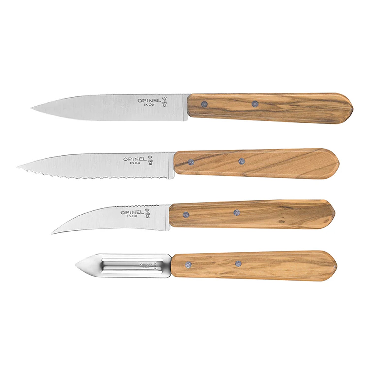 Set de Cuchillos Opinel Les Essentiels Olivo 4pc