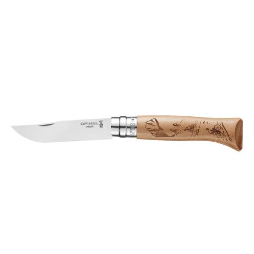 Cuchillo Opinel N°8 con Grabado de Bicicleta