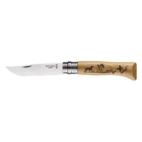 Cuchillo Opinel N°8 con Grabado de Perros