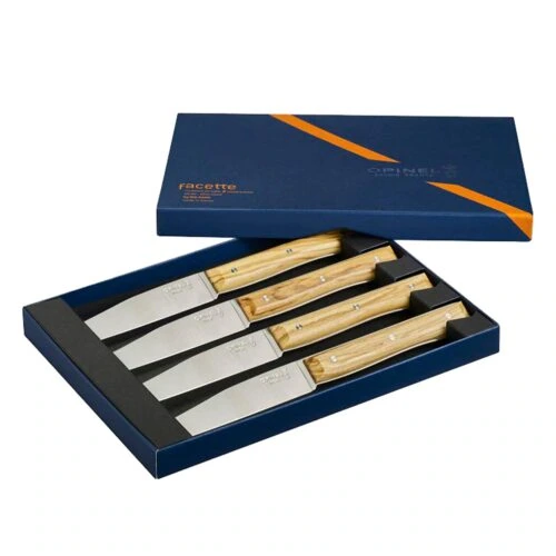 Caja de Cuchillos Opinel Mango de Olivo Fracette 4pc