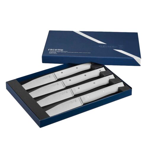 Caja de Cuchillos Opinel Mango Blanco Fracette 4pc