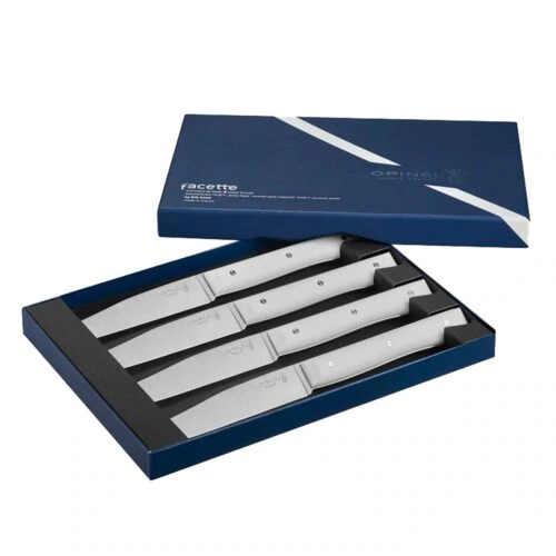 Caja de Cuchillos Opinel Mango Blanco Fracette 4pc